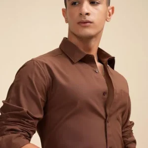 highlander men's solid casual shirt