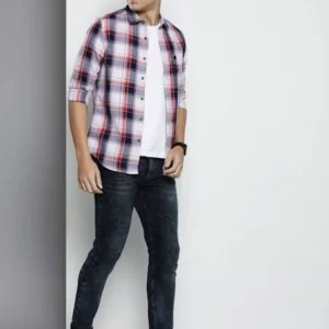 the indian garage co. men's checkered casual shirt