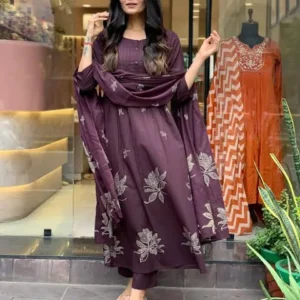 libas printed cotton anarkali short kurti (copy)