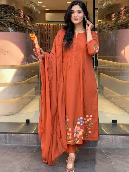 women's rayon blend anarkali printed kurta with pant & dupatta (copy) women's rayon blend anarkali printed kurta with pant & dupatta (copy)